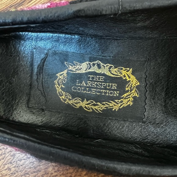 LARKSPUR COLLECTION Vintage Floral Needlepoint Embroidered Loafers Coquette 6.5‎ - Picture 5 of 9